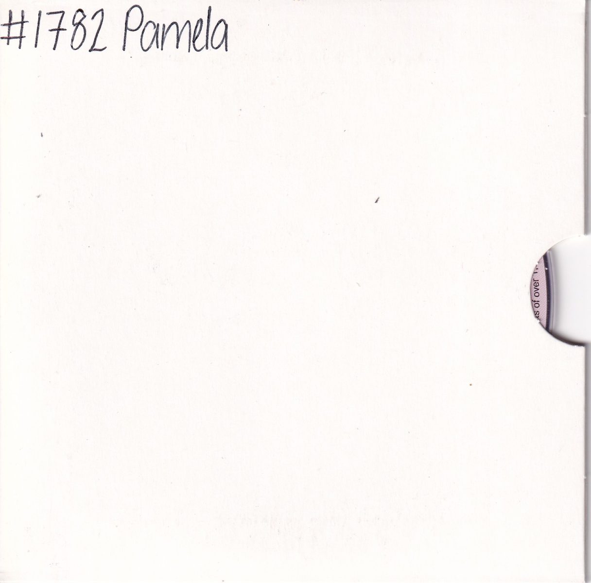 Fiona Cooper DVD no 1782; Pamela 1.