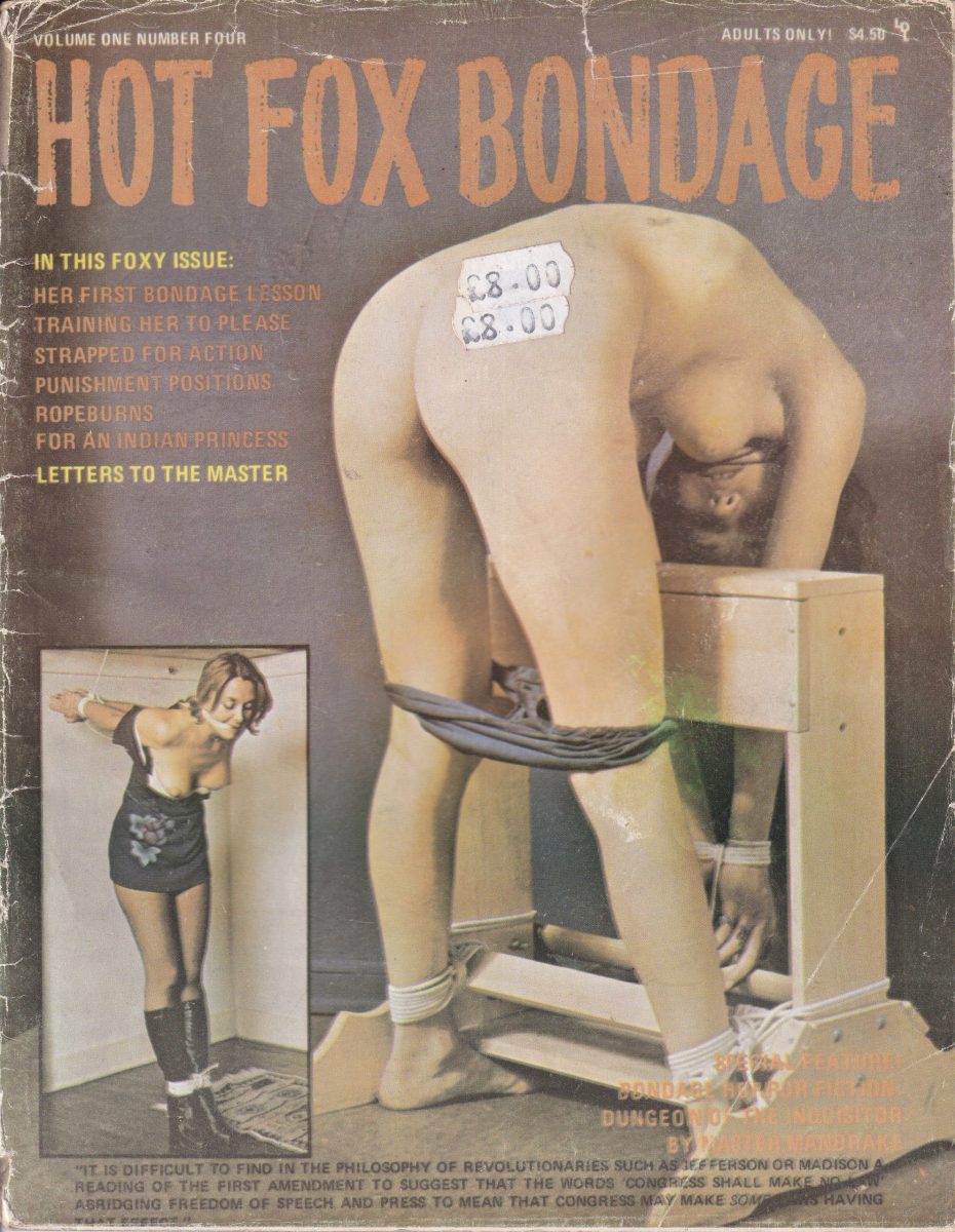 Hot Fox Bondage Vol 1 no 4 (US).