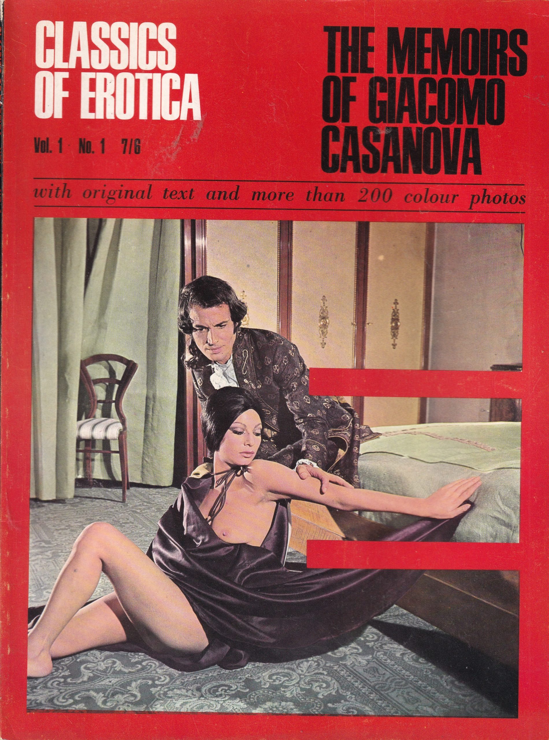 Classics of Erotica Vol 1 no 1: The Memoirs of Giacomo Casanova.