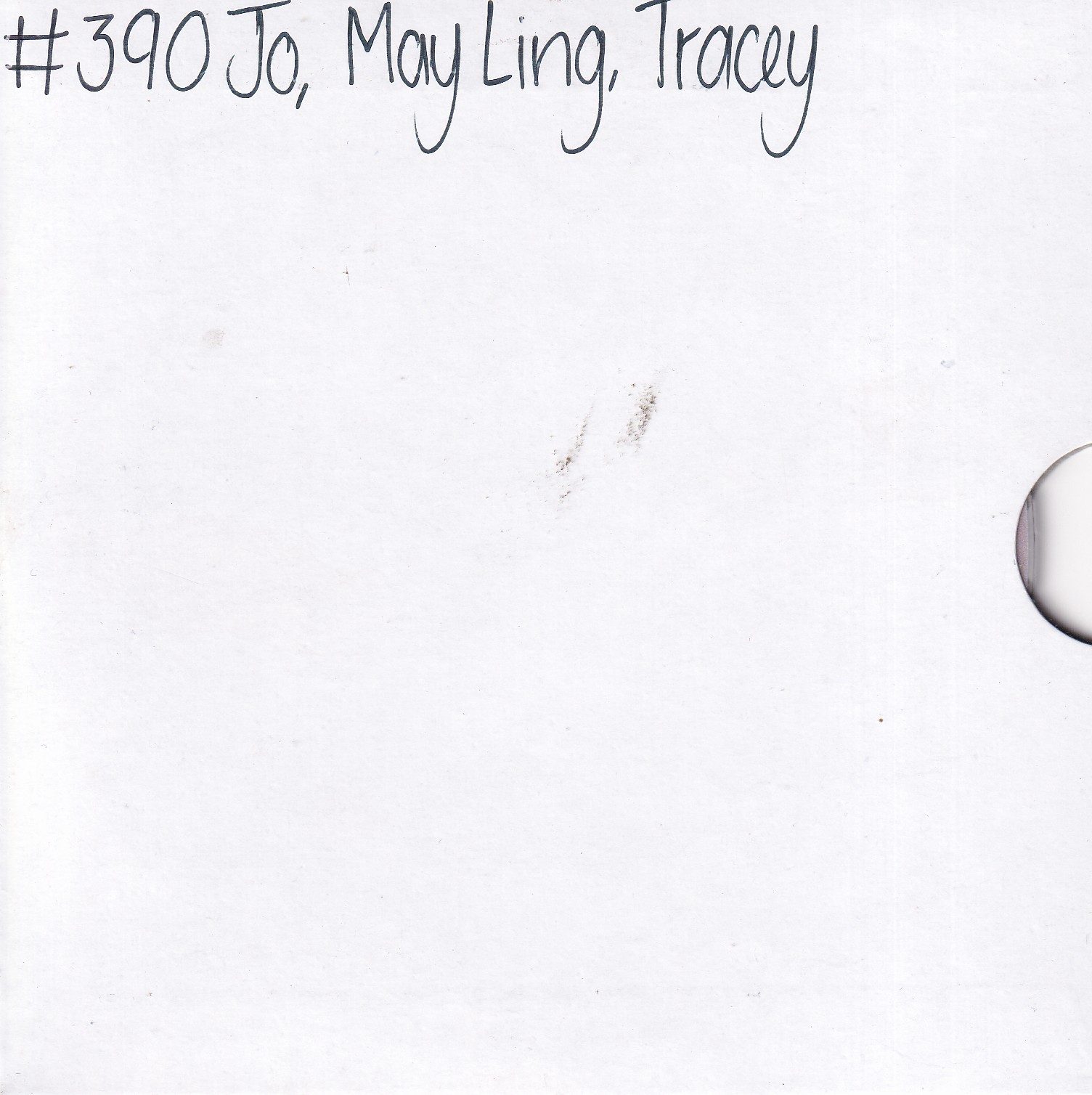 Fiona Cooper DVD no 390; Jo, May Ling, Tracey.