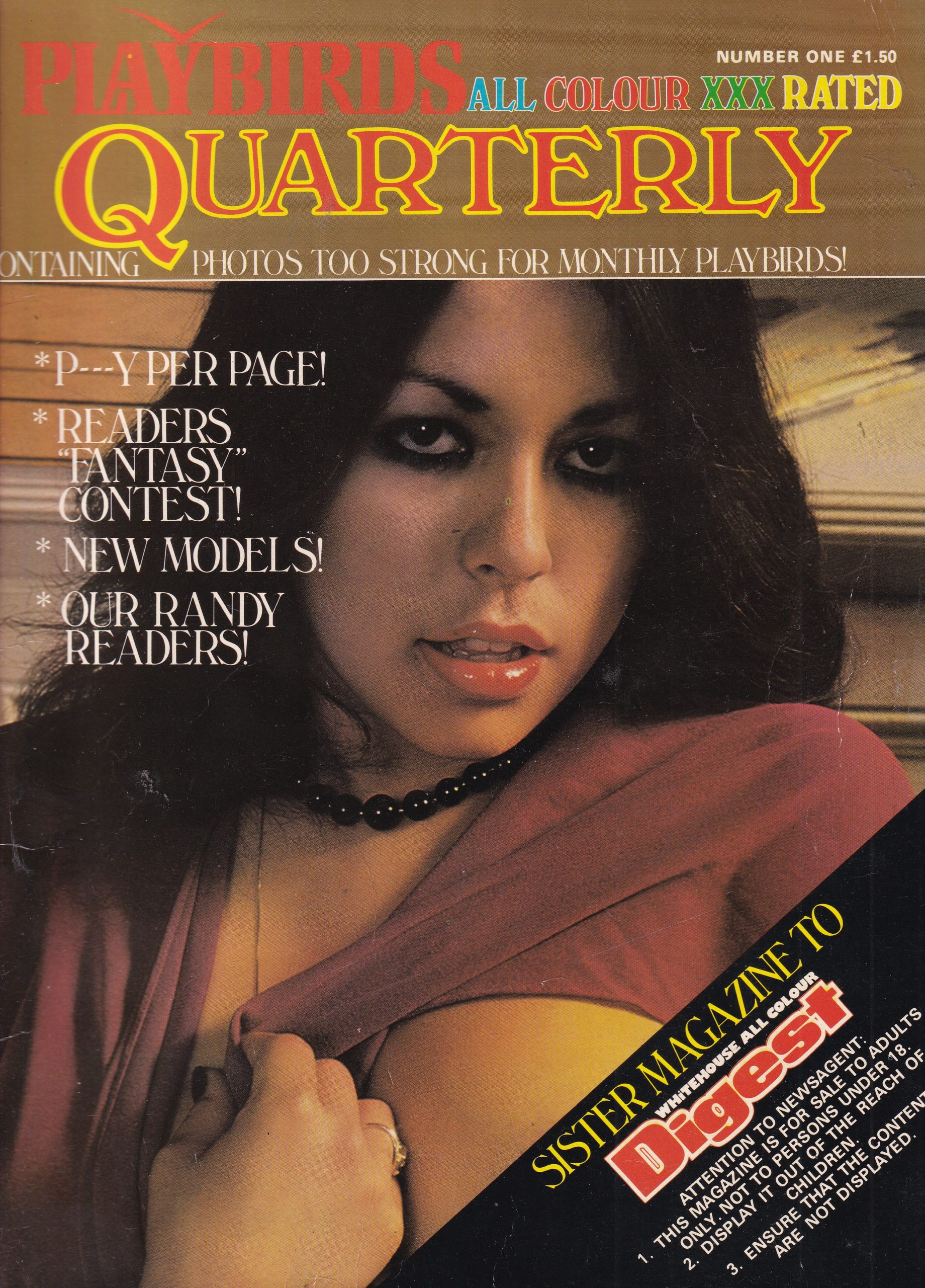 Playbirds XXX Rated Quarterly no 1. Very first issue.
